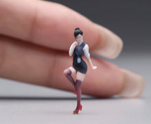 Load image into Gallery viewer, 1:64 Painted Figure Model Miniature Resin Uniform Girl Lady Woman Sexy Posting
