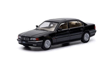 Load image into Gallery viewer, AR 1:64 Black BMW 750iL E38 Luxury Sedan Sports Model Diecast Metal Car New Collection
