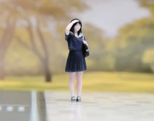 Load image into Gallery viewer, 1:64 Painted Figure Model Miniature Resin Diorama Black Hair Pretty Girl Lady B
