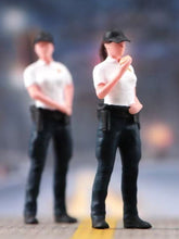 Load image into Gallery viewer, 1:64 Painted Figure Model Miniature Resin Diorama Sand Woman Police Officer Lady
