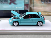 Load image into Gallery viewer, FH 1:64 Blue JDM Civic Type R EK9 Hatchback Sports Model Diecast Metal Car New Collection
