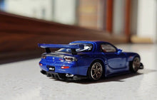 Load image into Gallery viewer, Poprace 1:64 Blue JDM RX-7 FD RE Amemiya Sports Model Diecast Metal Car New Collection
