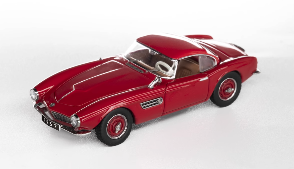 GFCC 1:64 Red 1957 507 Hard Top Classic Sports Model Diecast Metal Car New Collection
