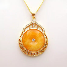 Load image into Gallery viewer, Nature Jade Fortune Pendant Necklace Gift Jewelry charm Blessing Lucky New a
