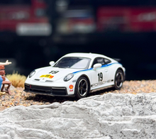 Load image into Gallery viewer, Minigt 1:64 White 911 Dakar #19 1974 Rally Sports Model Diecast Metal Car New Collection
