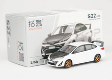 Load image into Gallery viewer, Poprace 1:64 White JDM GR Vios Racing Sports Model Diecast Metal Car New Collection
