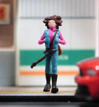 Load image into Gallery viewer, 1:64 Painted Figure Model Miniature Resin Diorama Sand Punk Lady Walking Girl Collection
