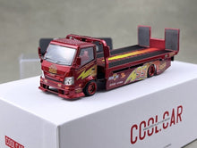 Load image into Gallery viewer, CC 1:64 Red Hino H300 #95 Custom Tow Flatbed Truck Model Diecast Metal Car New Collection
