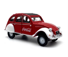 Load image into Gallery viewer, 1:76 Red Coke 2CV Classic Vintage Sports Model Diecast Metal Car New Collection
