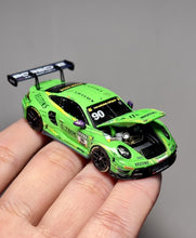 Load image into Gallery viewer, TH 1:64 Green 911 GT3 R 2024 DTM #90 Racing Sports Model Diecast Metal Car New Collection
