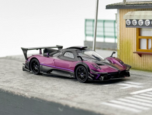 Load image into Gallery viewer, CM 1:64 Purple Zonda Revolucion REV Racing Sports Model Diecast Metal Car New Collection

