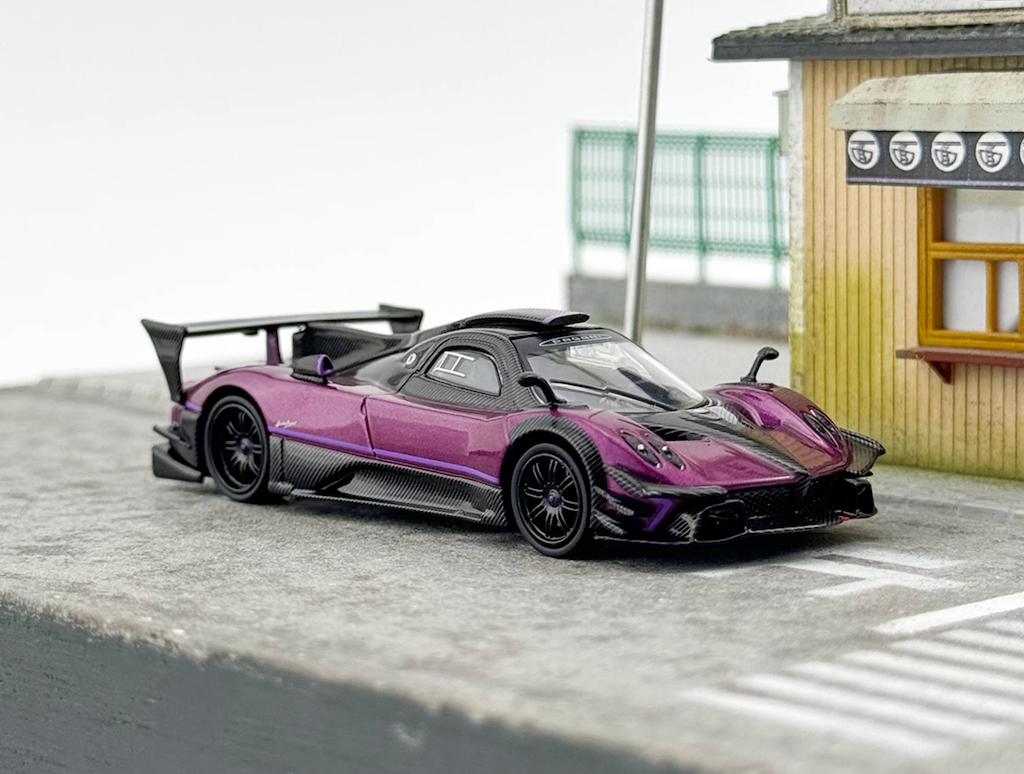 CM 1:64 Purple Zonda Revolucion REV Racing Sports Model Diecast Metal Car New Collection