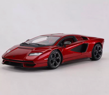 Load image into Gallery viewer, Bburago 1:24 Red Countach Lpi800-4 Open Model Diecast Metal Car New Collection
