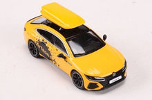Load image into Gallery viewer, GCD 1:64 Yellow Volkswagen Arteon R CC Coupe Sports Roof Box Model Toy Metal Car BN

