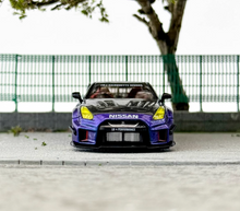 Load image into Gallery viewer, CM 1:64 Purple Carbon GT-R R35 LBWK Racing Sports Model Diecast Metal Car New Collection

