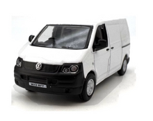 Load image into Gallery viewer, 1:76 White VW T5 Delivery Mini Van Transporter Model Diecast Metal Car New Collection
