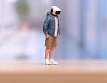 Load image into Gallery viewer, 1:64 Painted Figure Model Miniature Resin Diorama Sand Robot Head Man Boy Toy
