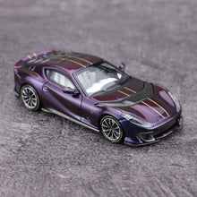 Load image into Gallery viewer, APA TOC 1:64 Purple 812C Coupe Sports Model Diecast Metal Car New Collection
