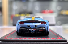 Load image into Gallery viewer, U2 1:64 Blue SF90 Stradale Coupe Hard Top Sports Model Diecast Resin Car New Collection

