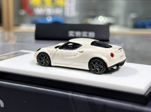 Load image into Gallery viewer, 1:64 CL Pearl White Romeo 4C Coupe Sports Model Diecast Resin Car New Collection
