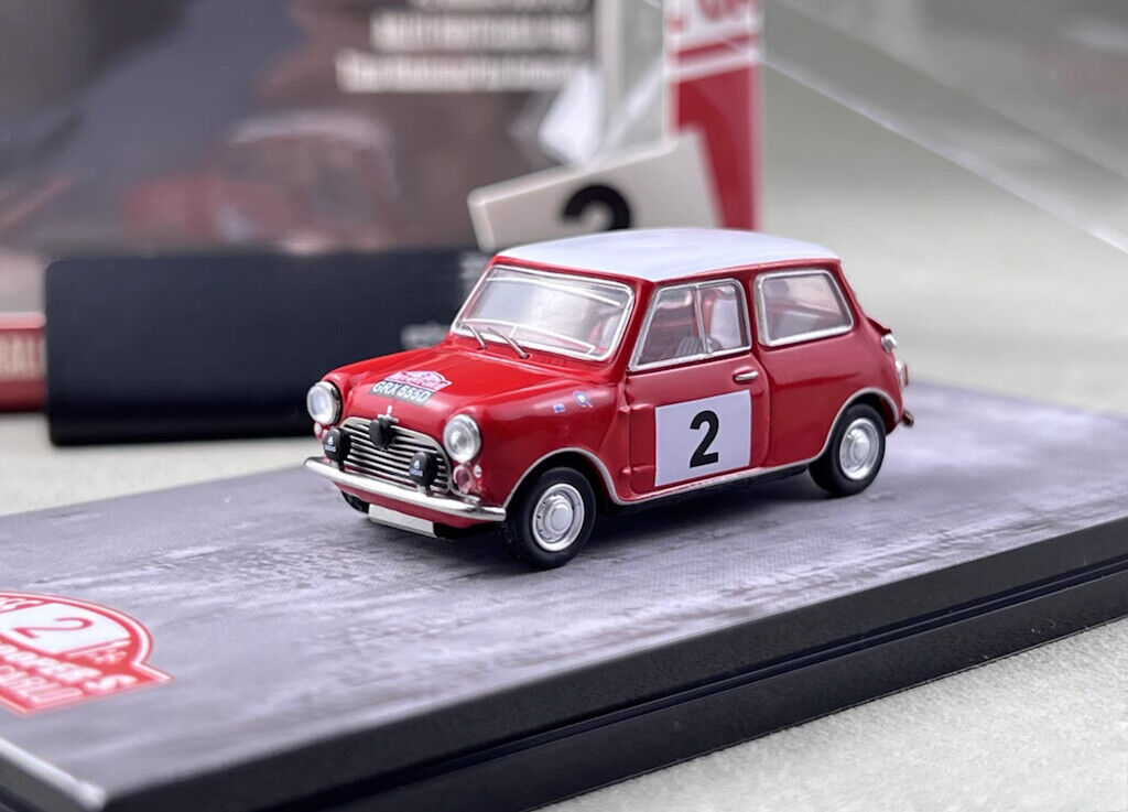 GCD 1:64 Red Mini #2 Morris Cooper S Rallye Sports Model Diecast Metal Car New Collection