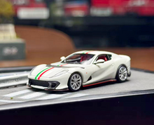 Load image into Gallery viewer, TOC 1:64 White 812C Coupe Racing Sports Model Diecast Metal Car New Collection
