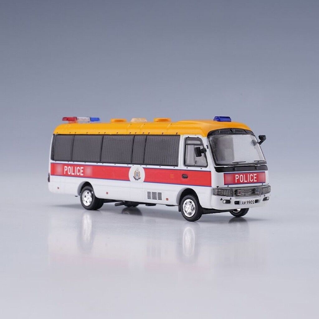 TINY 1:50 Hongkong Police Toyota Coaster Bus Van Model Toy Metal Car NIP
