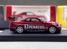 Load image into Gallery viewer, FS 1:64 Red JDM Skyline GTR R34 #1 Sports Model Diecast Metal Car New Collection
