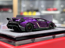 Load image into Gallery viewer, DMH 1:64 Purple Veneno Super Racing Sports Model Diecast Resin Car New Collection
