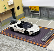 Load image into Gallery viewer, U2 1:64 White SF90 Spider Super Racing Sports Model Diecast Resin Car Box
