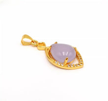Load image into Gallery viewer, Nature Jade Water Drop Pendant Necklace Gift Jewelry charm Blessing Lucky New
