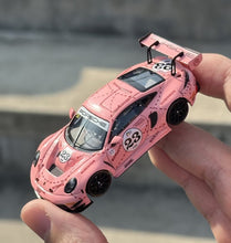 Load image into Gallery viewer, SR 1:64 Pink 911 992 GT3 RS #23 Racing Sports Model Diecast Metal Car New Collection
