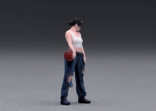 Load image into Gallery viewer, 1:64 Painted Figure Model Miniature Resin Girl Sporty Lady Woman Basketball
