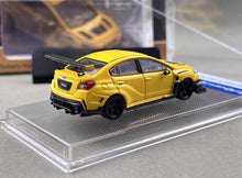 Load image into Gallery viewer, CM 1:64 Yellow Impreza WRX 11 XI Widebody Sports Model Diecast Metal Car New Collection
