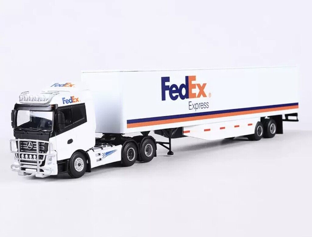 MJ 1:64 White SANY Trailer Container Truck Model Diecast Metal Car New Collection
