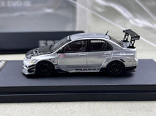 Load image into Gallery viewer, TM 1:64 Silver Carbon Lancer EVO 9 IX Widebody Model Diecast Metal Car New Collection
