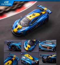 Load image into Gallery viewer, CM 1:64 Blue P1 GTR #23 Super Racing Sports Model Diecast Metal Car New
