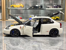 Load image into Gallery viewer, MH 1:18 White Civic Type R EK9 Spoon B16B Vtec Engine Model Diecast Metal Car
