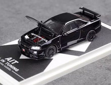 Load image into Gallery viewer, Aurora 1:64 JDM Skyline GTR R34 Z-tune AIT Sports Model Diecast Metal Car New Collection
