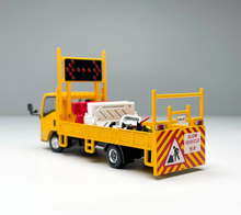 Load image into Gallery viewer, DBGT 1:64 Yellow lsuzu ELF Road Construction Truck Model Diecast Metal Car New Collection
