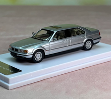 Load image into Gallery viewer, DCM 1:64 Silver 1996-98 E38 L7 728il Luxury Sedan Model Diecast Metal Car New
