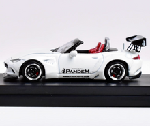 Load image into Gallery viewer, SW 1:64 JDM White Miata MX5 Convertible Pandem Sport Model Diecast Metal Car

