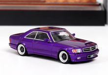 Load image into Gallery viewer, RM 1:64 Purple 560 SEC AMG W126 Coupe Sports Model Diecast Metal Car New Collection
