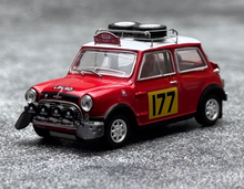 Load image into Gallery viewer, GCD 1:64 Red Mini #177 Morris Cooper S Rallye Sport Model Diecast Metal Car
