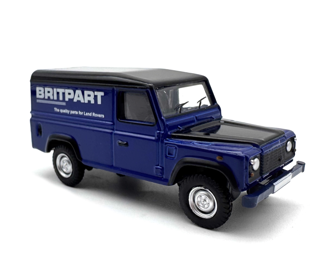 1:76 Blue Defender Britpart ORV Classic Sports Model Diecast Metal Car New Collection