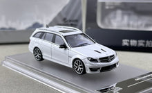 Load image into Gallery viewer, King 1:64 White C63 S204 Wagon Touring Sports Model Diecast Metal Car New Collection
