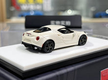 Load image into Gallery viewer, 1:64 CL Pearl White Romeo 4C Coupe Sports Model Diecast Resin Car New Collection

