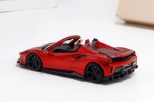 Load image into Gallery viewer, TPC 1:64 Red Novitec 488 Convertible Sports Model Diecast Metal Car New Collection

