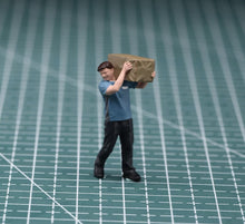 Load image into Gallery viewer, 1:64 Painted Figure Model Miniature Resin Diorama Sand Courier Porter Worker Set
