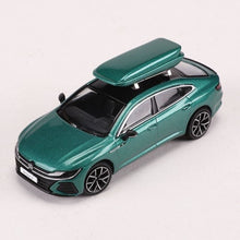 Load image into Gallery viewer, GCD 1:64 Green Volkswagen Arteon R CC Coupe Sports Roof Box Model Toy Metal Car BN
